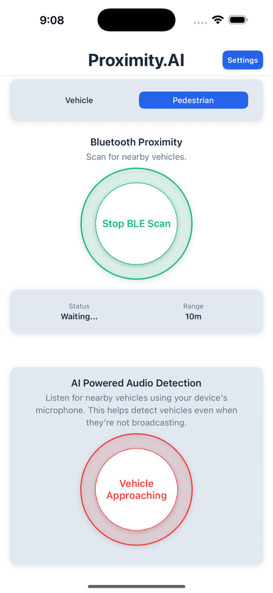 Pedestrian mode high detection