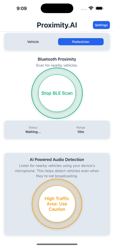 Pedestrian mode low detection